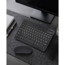 Renas Store Bluetooth Klavye Mouse Seti Taşınabilir Wireless Bilgisayar Aksesuarı