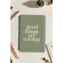 giftkonsept "good Things Are Coming" Motivasyon 50 Yaprak 100 Sayfa Sprialli Defter