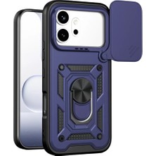 Ematcrt Mey Ithalat®  Huawei Honor 600 Pars Lens Yüzüklü Silikon - Lacivert