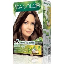 Bg Store Amonyaksız, Vegan, Doğal, Besleyici Kalıcı Saç BOYASI%100 Beyaz Kapama (1 Paket 2 x 50 ml Boya & Oksidan) (Çikolata Kahve 6.7)
