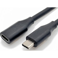 Lunatic 8000 1.5 Metre Usb3.2 Type C 3.1 4K 10GBPS 60W Pvc Kablo Erkekten Dişiye Uzatma 4K 60hz 16 Çekirdekli Bakır Kablo