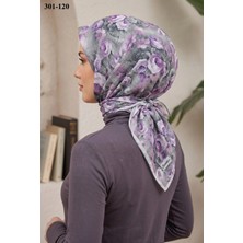 Sharell Gül Desenli Soft Pamuk Eşarp 301-120