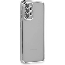 Mey Ithalat®  Samsung Galaxy A23 4g Kılıf  Lensli Silikon - Gümüş