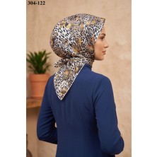 Sharell Leopar Desenli Soft Pamuk Eşarp 304-122