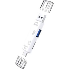 Renas Store Smart Otg 3in1 Type-C ve Micro USB Tf Card Reader OTG-(5775)