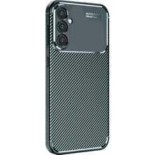 Renas Store Newface Samsung Galaxy A26 Kılıf Auto Focus Karbon Kapak - Koyu Yeşil