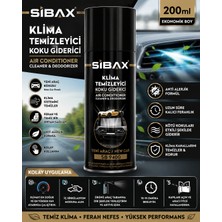 Sibax Klima Temizleyici Koku Giderici Yeni Araç Anti Alerjik Formül Uzun Süre Kalıcı Ferahlık 200 ml