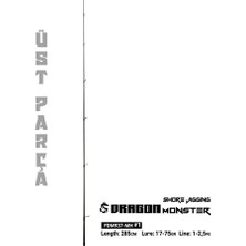 Fujin Dragon Monster 285CM 17-75GR Üst Parça