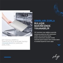 Bg Store Özel Tasarımlı 304 Paslanmaz Çelik Kesme Tahtası 3lü Set (Saklama Kılıfı, Kesme Tahtası ve Silikon Kaydırmaz Mat)1,5 mm Kalınlık, 23 x 34 cm Yıkanabilir, Gıda Temasına Uygun, Hijyenik