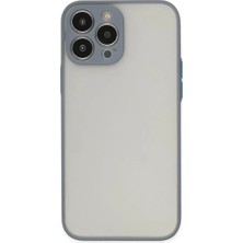 Renas Store Apple iPhone 13 Pro Max Kılıf Montreal Silikon Kapak - Gri