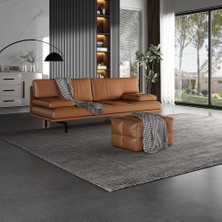 Veluxe Home & Living'den Celesta Italyan Deri Modern Koltuk Hakiki Deri Modern Koltuk