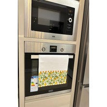 Aymira Home Dekoratif Mutfak Pamuklu Fırın Havlusu Özel Desenli Etnik Model 35X50 cm Yıkanabilir