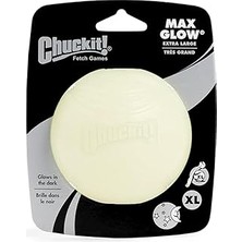 Renas Store Chuckit! Max Glow Gece Parlayan Oyun Topu (Xl) - Fosforlu, Işıkta Parlayan, Dayanıklı, Köpekler Için Gece Oyun Topu