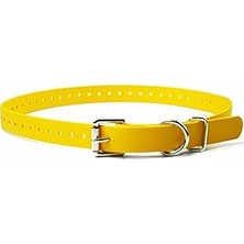 Renas Store Educator Biothane Köpek Tasması, Su Geçirmez, Kokusuz, Metal Toka ve D Yüzük, Özel Uyum Için Ayarlanabilir, Havalı ve Rahat, Küçük, Orta Veya Büyük Köpekler Için, 7,7 Cm, Sarı