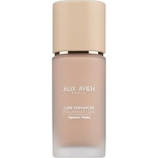 Renas Store Alix Avien Kırışıklık Karşıtı Nemlendirici SPF30 Parlak Bitişli Fondöten Care Enhancer 806 Pale Apricot