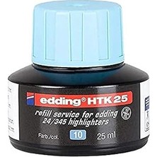 Renas Store Edding HTK25 Fosforlu Kalem Yedek Mürekkep Açık Mavi