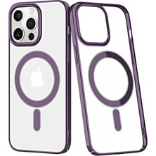 Renas Store Newface Iphone 13 Pro Max Kılıf Element Magneticsafe Sert Kapak - Derin Mor