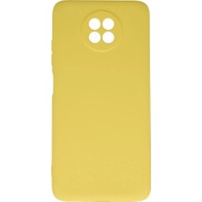 Renas Store Xiaomi Redmi Note 9 5g Kılıf Nano Içi Kadife Silikon - Sarı