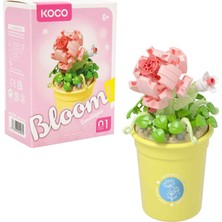 PopŞeker Bloom Boutique Flower Serisi Saksı Çiçekleri Yapı Blokları Seti