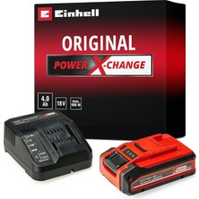 Orijinal Einhell 4 Ah Plus Power X-Change Başlangıç Seti (1 x 18 V 4 Ah Akü, 1 x 3A Şarj Cihaz�