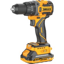 Dmax DMX3006 20V Akülü Darbeli Matkap Vidalama 85 Nm Fırçasız 13MM Çift Akülü
