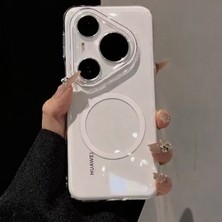 Nanospace Huawei Pura 90 Pro Max Uyumlu Sert Mika Magsafe Şeffaf Kamera Korumalı Kılf