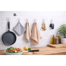 Bg Store 16’lı Şeffaf, Vantuzlu Kanca Seti, Güçlü Tutuşlu, Iz Bırakmayan Pvc Askı Aparatı, Işık Zinciri, LED Işık Ağı, Perde, Balon, Yılbaşı, Parti ve Etkinlik Dekorasyonu Için Pratik Kullanım (Küçük)