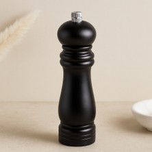 Renas Store Küçük Siyah Ahşap Tuz ve Baharat Öğütücü (Çap 4.5 Cm, 15.5 Cm)
