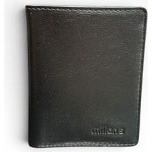Milian's 3040 Erkek Hakiki Deri Cüzdan Siyah Ince Model