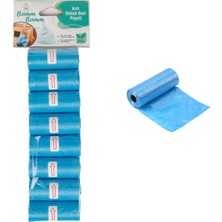 Hepta Collection Bamm Bamm Kirli Bebek Bezi Poşeti Çanta Boy Mavi 8 Rulo (120 Adet)
