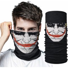 Renas Store Joker Desenli Çok Amaçlı Buff – Yüz, Boyun ve Bandana Maskesi 5 No
