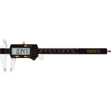 Asimeto 0-150MMX0.01 Yuvarlak Çubuklu Dijital Kumpas