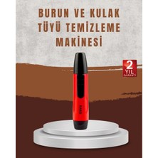 Renas Store Raks Leo Burun Kulak Tüy Alma Makinesi 45 Dk Şarj Süreli Kırmızı