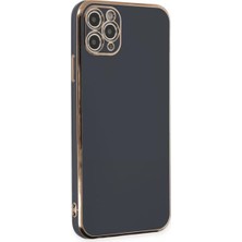Renas Store Apple iPhone 11 Pro Max Kılıf Volet Silikon - Siyah