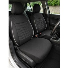 Yıldız Oto Koltuk Kılıfı Peugeot 307 Uyumlu Siyah Pamuklu Kumaş Full Ortopedik Oto  Koltuk Kılıfı (Tam Takım Ön Arka )