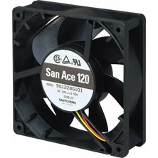Sanyo Denki Sanyo Denkı San Ace 120 9G1224G101 Dc Soğutma Fanı 24V Dc 120X120X38 mm - Çift Bilyalı Rulmanlı
