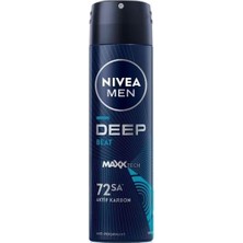 Bg Store Men Erkek Sprey Deodorant Deep Beat 150ML, 72 Saat Anti-Perspirant Koruma