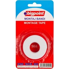 Bigpoint BP474 Montaj Bandı Çift Taraflı 19MM x 1.5mt (Iç Mekan)