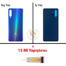 Arsking Xiaomi Mi 9 Okyanus Mavisi Arka Pil Kapağı Batarya Kapağı Lazer Kesim + B-7000 Yapıştırıcı