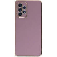 Renas Store Samsung Galaxy A52 Kılıf Volet Silikon - Mor