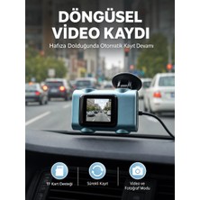 Renas Store Mini Araç Içi Kamera Sürekli Kayıt Geniş Açılı Yeni Nesil