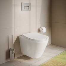 MarkEntegra Beyaz Duroplast Klozet Kapağı ile Modern ve Şık Kullanım