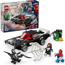 Renas Store | Marvel Örümcek Adam, Venom Arabasına Karşı 76309-7 Yaş ve Üzeri Çocuklar Için Araç ve Minifigür Içeren Yaratıcı Oyuncak Yapım Seti, Doğum Günü Hediyesi (254 Parça)