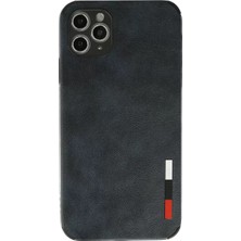 Renas Store Apple iPhone 11 Pro Max Kılıf Loop Deri Silikon - Lacivert