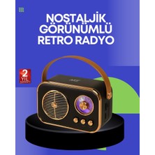 Renas Store Klasik Retro Radyo – Bluetooth Destekli Fm Özellikli Şarjlı Hoparlör