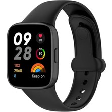 Renas Store Newface Xiaomi Redmi Watch 3 Origin Silikon Kordon - Siyah