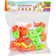 Bg Store Can Oyuncak Poşette 64 Parça Somunlu Vidalı Eğitici Şekiller Oyun Seti