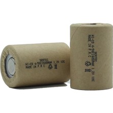 Renas Store 1.2V Ni-Cd  4/5 Sc 1500 Mah Kağıt Şarjlı Pil 10C Başsız/flat Head