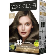 Marka Sea Color Set Saç Boyası 7.11 Yoğun Küllü Kumral