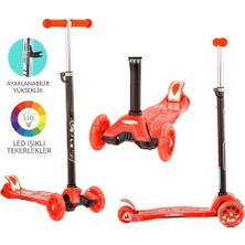 Renas Store Kırmızı Twist Işıklı Scooter Kırmızı